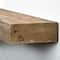 Small Walnut Brown Rustic Wood Floating Wall Shelf